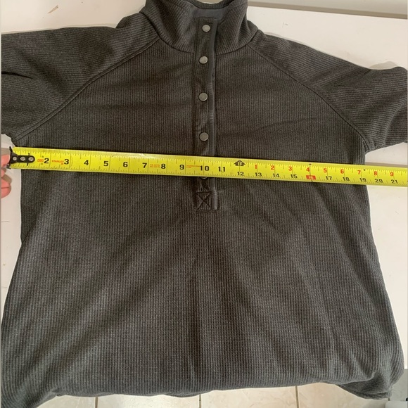 Columbia Omni-Wick Grey-green Ribbed Quarter Snap Sweatshirt/Jacket -women’s Med - Picture 8 of 9